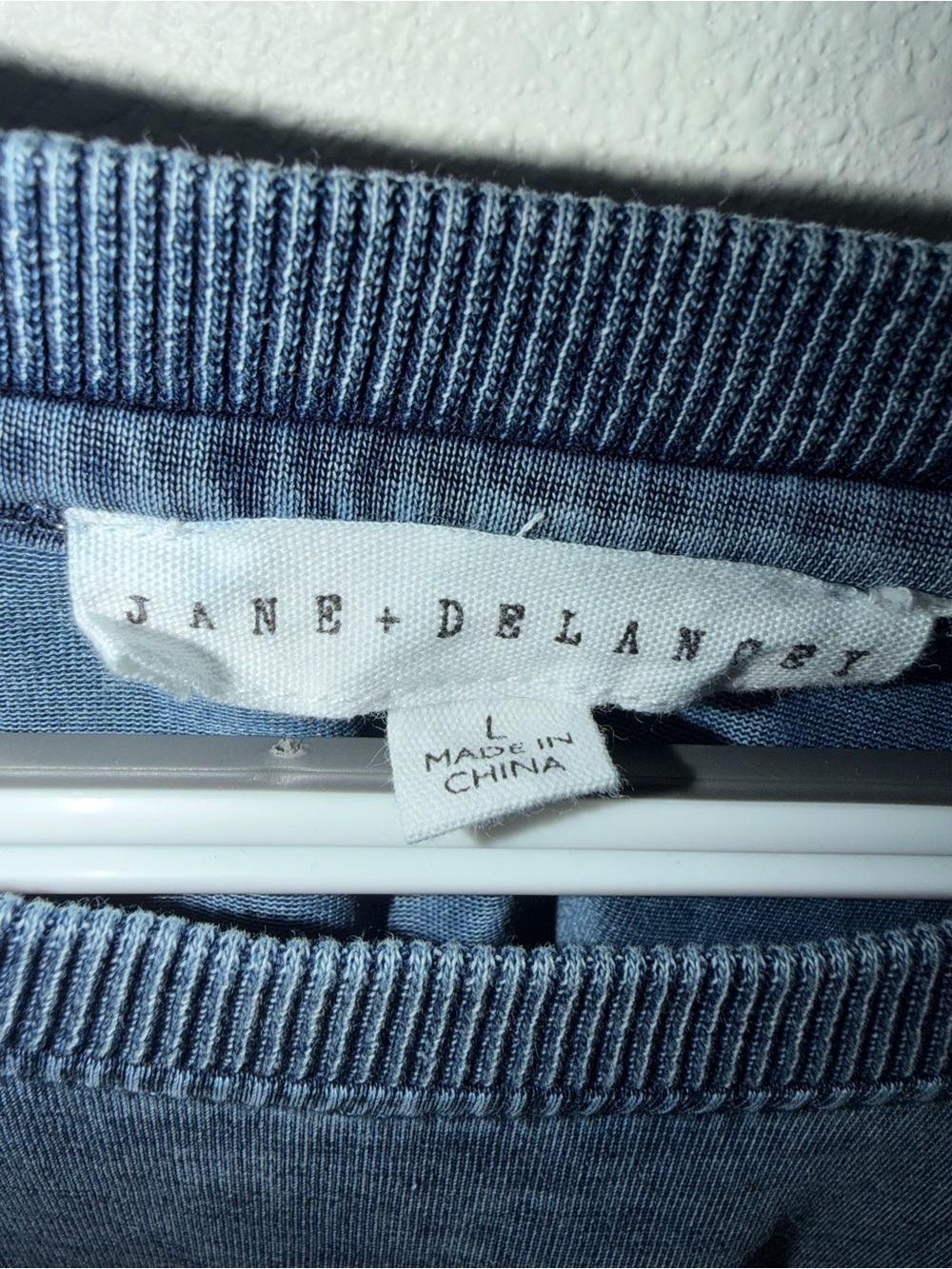 Jane and Delancey Washed Blue Short Sleeve Ruffle Top - Picture 6 of 9